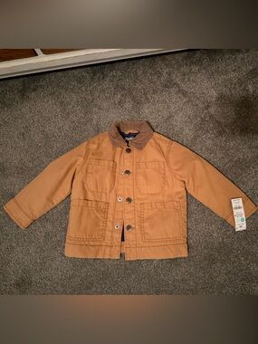 OshKosh B'gosh Tan Kids Jacket with Corduroy Collar